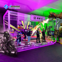 Machine de jeu VR 4 joueurs, type borne d'arcade, à monnayeur, en métal, pour parcs VR, avec fonctions de boxe, tir à l'arc, musique et danse