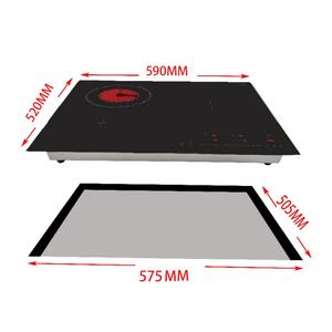 Table de cuisson à induction électrique tactile intégrée 6000W, trois brûleurs - Product Image 4