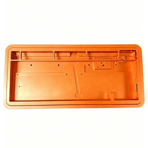 Caja de Aluminio Qin Chengxing QCX1017 Naranja Anodizada y con Acabado Arenado para Instrumentos Electrónicos - Product Image 1
