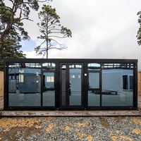 Maison conteneur modifiée pliable et extensible en panneaux sandwich d'acier, installation rapide, étanche et résistante au vent, pour appartement ou bureau