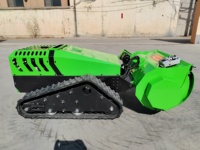 Tondeuse robotisée télécommandée tout-terrain en caoutchouc avec moteur 4 temps, lame cylindrique de qualité industrielle, livraison gratuite