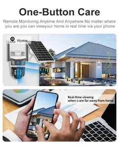 Caméra solaire 4G avec zoom 10x, V380 PRO 4G, 3 objectifs, 3 vidéos, panneau solaire, alarme, caméras <span class=keywords><strong>sans</strong></span> <span class=keywords><strong>fil</strong></span>, extérieur, IP, CCTV, PTZ, sécurité, réseau - Product Image 3