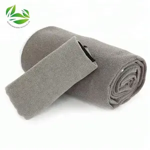 कस्टम उच्च गुणवत्ता निजी मुद्रित लोगो Microfiber चींटी कपड़ा योग चटाई तौलिया गैर पर्ची यात्रा विरोधी पर्ची योग चटाई तौलिया