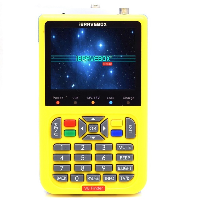 V8 Finder2 Meter Satellite Signal Finder Dvb-s2x/s2/s Wifi 2.4g Digital 1080p Hd Star Finder Compatible for Youtube