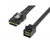 Cable Mini SAS SlimSAS 36P 8643 a 4*SATA 7PIN de 90 Grados para Aplicaciones Electrónicas