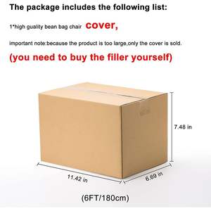 Housse de pouf Db Big Soft Fluffy en velours PV, gris clair, amovible, ronde, contemporaine, une place - Product Image 6