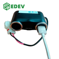 Soket Charger USB Bus EDEV Zhongtong Baru 3784-01047 12V 24V Logam/Plastik untuk Interior Bus ZK6127