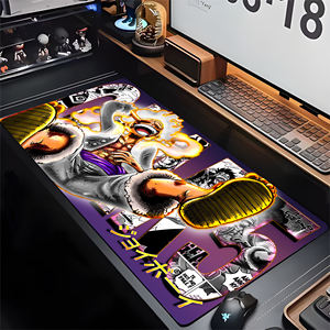 Tapis de Souris Gaming Étendu Anime <span class=keywords><strong>Pirate</strong></span> Cheveux Blancs Éclair Violet Thème Transformation Mythique Grand Tapis de Bureau Antidérapant pour Gamers - Product Image 2