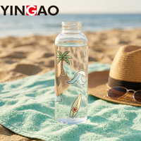 Pegatinas PET Personalizadas con Corte Kiss Cut, Temática de Verano y Océano, Calcomanías de Playa Resistentes al Agua y a los Rayos UV, con Diseño de Vida Marina para Laptop y Botella de Agua