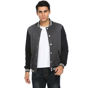 Nouvelle veste de baseball sur mesure de qualité supérieure pour homme, en molleton, style varsity. - Product Image 1