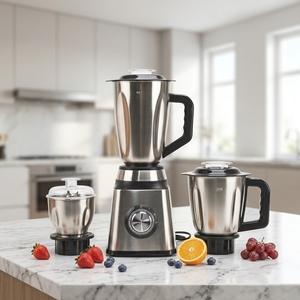 Licuadora Personalizada 3 en 1, Molinillo de Smoothies, Licuadora Eléctrica de Acero Inoxidable para el Hogar, 1.5L, Utensilios de Cocina para Frutas - Product Image 5