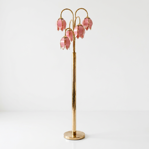 Wholesale 5-Heads Pink Lotus <b>Flower</b> <b>Floor</b> <b>Lamp</b> Brass Tone Metal Base E26 Socket Decorative Standing <b>Floor</b> <b>Lamp</b> - Product Image 6