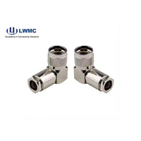 Cable Coaxial en Ángulo Recto con Conector N Macho y LMR400 RF UHF para una Comunicación RF Conveniente