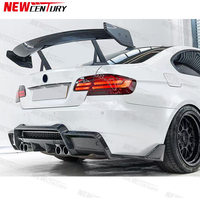 Aileron en fibre de carbone E92, adapté aux BMW M3 E92 2008-2013, aileron arrière modifié en fibre de carbone, diffuseur