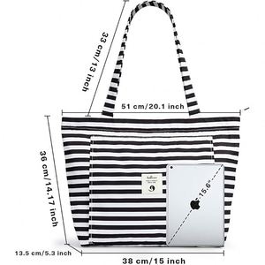 Bolsa de Deporte Unisex de Moda 2024, Ligera, Acolchada, de Algodón y Nailon, con Compartimento para Zapatos y Bolsillos, Ideal para Gimnasio, Yoga y Viajes, de Fábrica con Certificación BSCI - Product Image 6
