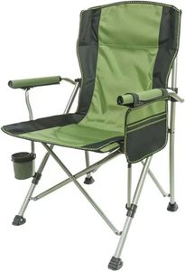 Hangrui Moderne Portable Pliant En Métal <span class=keywords><strong>Directeur</strong></span> Chaise Doux Confortable Porte-Gobelet Magazine Sac Durable pour Camping En Plein Air À Manger - Product Image 2