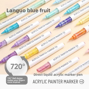Pennarello Acrilico Liquido Languo Direct per Disegno Bambini - Penna con Punta Morbida e Schemi di Colori Multipli Modello LG-M720 - Product Image 2