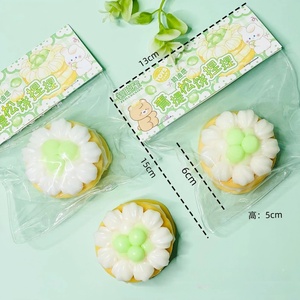 ของเล่นบีบ Taba Squishy Food สำหรับเด็ก ขายส่ง ดีไซน์ใหม่ TPR ชีสซูเฟล่ เค้กสตรอว์เบอร์รี ของเล่นบีบคลายเครียด ของเล่นบีบเสริมพัฒนาการทางประสาทสัมผัส - Product Image 6