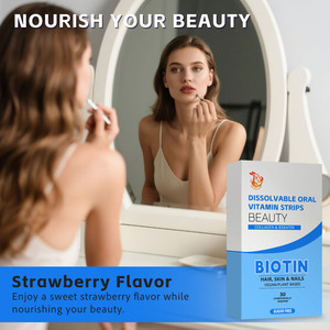 Tiras de Vitaminas Orales Disolubles OEM Ebhabces, Elasticidad e Hidratación de la Piel, Apoya la Salud de la Piel y las Uñas - Product Image 5