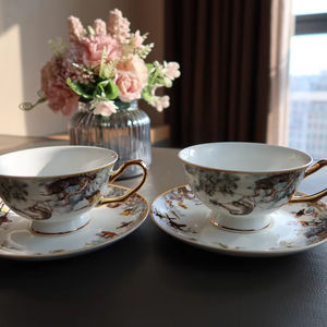 Vente flash : Ensemble de café de la série Equator Jungle, ensemble de thé en porcelaine, ensemble de théière en céramique occidentale, ensemble de pot à eau en porcelaine osseuse - Product Image 1