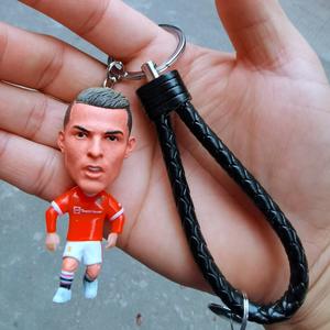 Pendentifs porte-clés en PVC de stars du football : Ronaldo, Neymar, Vinicius, Mbappé, Bellingham - Product Image 2