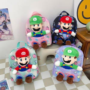 <span class=keywords><strong>Sac</strong></span> à <span class=keywords><strong>dos</strong></span> en peluche d'anime de dessin animé en coton biologique imperméable à fermeture éclair très vendu pour l'utilisation scolaire des étudiants unisexe 20-36L - Product Image 2