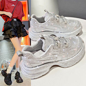 Chaussures décontractées pour femmes, baskets de running scintillantes, baskets épaisses à plateforme, mode féminine 2026 - Product Image 3