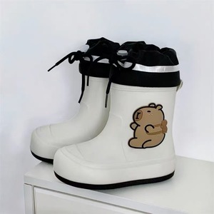 Bottes <span class=keywords><strong>de</strong></span> <span class=keywords><strong>pluie</strong></span> Capibara - Bottes courtes imperméables antidérapantes pour femmes, mignonnes pour les étudiantes, pour un port extérieur tendance - Product Image 5