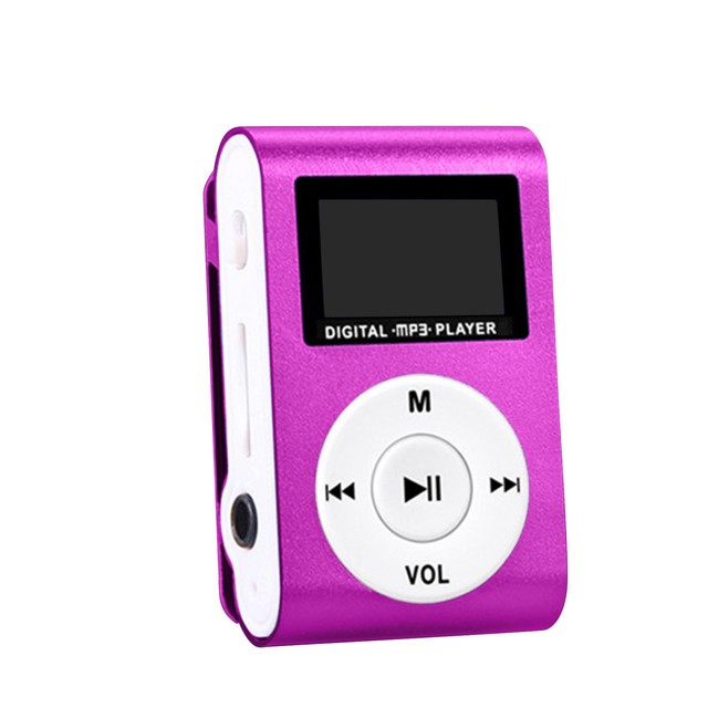 Creative Portable MP3 Player with LCD Screen and Clip Support TF Card Insertion for Students MP3 Player