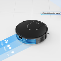 Robot aspirateur et serpillière automatique Geerlepol V2G-SH HEPA, navigation gyroscopique, contrôle par application, utilisation hôtelière