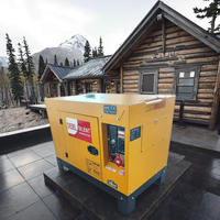 Générateurs diesel portables super silencieux de 50 kVA à 200 kVA, démarrage automatique, châssis ouvert, triphasé, faible bruit, tension nominale 380 V