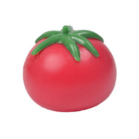 Jouet anti-stress en forme de tomate, boule de compression souple à presser, en caoutchouc, pour les 7-14 ans, vente en gros directe d'usine, Zhejiang