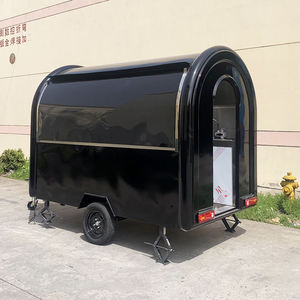 Camion à café mobile, remorque alimentaire avec caméras de sécurité sur le toit, grande remorque alimentaire de type box pour chevaux - Product Image 1