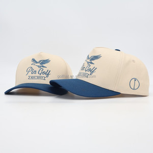 Casquette de baseball personnalisée brodée avec slogan, style A-Frame, pour activités sportives en extérieur, en coton bicolore, type Dad Hat, réglable, avec fermeture Snapback, style Trucker - Product Image 3