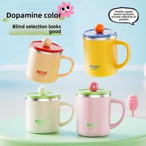 Caneca Térmica de Aço Inoxidável 304 com Parede Dupla Antiescaldante e Tampa, Ideal para Café e Chá, Perfeita para Casa, Escritório, Dormitório e Presente de Aniversário - Product Image 2
