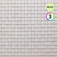 Mosaïque de verre cristal BJD Manhattan, design de surface mixte en perles, style européen, carré 300x300mm, pour mur de fond d'espace commercial