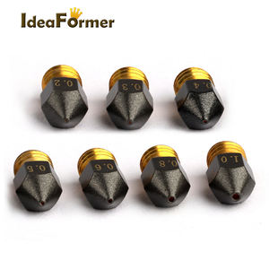 Nouvelle buse Ideaformer 3D Parts Volcano/MK8/E3D V6 en laiton avec revêtement PTFE antiadhésif pour imprimantes CR10 <span class=keywords><strong>CR10S</strong></span> Ender-3 - Product Image 3