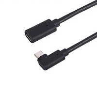 LUNG KAY USB 3.2 Gen 2 Kabel Ekstensi Tipe-C Male Female 20Gbps Transfer Data 5A Pengisian Cepat 100W Kabel Ekstensi untuk Komputer