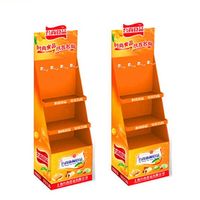 Meilleure vente, présentoir en carton funko pop personnalisé, présentoir en carton pos, étagère de sol, présentoir en carton ondulé à crochets