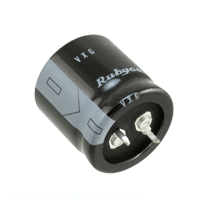 Condensateur original 330 uF traversant 250VXG330MEFCSN25X25 CAP ALUM 330UF 20% 250V SNAP TH - Product Image 1