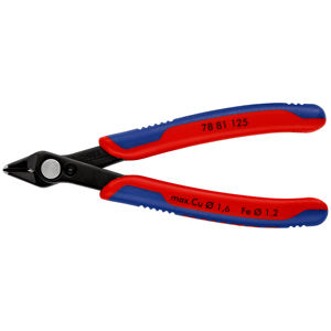 KNIPEX 78 81 125 Super Knips electrónicos con mangos multicomponentes pulidos de 125 mm - Product Image 1