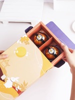 Nouvel arrivage de boîte cadeau d'emballage de sac à main de pâtisserie boîte cadeau de gâteau de lune de luxe personnalisée boîte d'emballage de gâteau de lune en gros