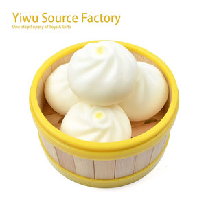Jincan 6cm Soft Bun Pu Slow Rebound Simulation Food Decompression Pinch Toy Unisex for Kids and Adults - Product Image 1