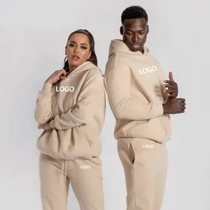 Unisex Sweatsuit 2 Delige Set Vrouwen Joggingpakken Groothandel Winter Fleece Sport Tweedelige Broek Set Trainingspakken Voor Mannen