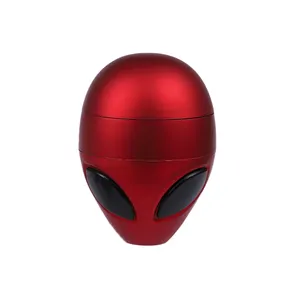 Fashion Zinc Alloy Herb Grinder New Alien Grinder Big Eyes Design 65mm 4 Layers Metal Smoking Grinder