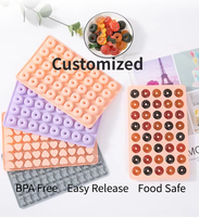 Mini Hond Bot Vorm 65 Holte Siliconen Mal Voor Hond Traktatie Chocolade Jello Gummy Candy Custom Hond Bot Siliconen Bakvorm
