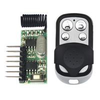 Télécommande universelle sans fil pour porte de garage 433 MHz RF, clonable, boîtier métallique, quatre boutons A B C D 1527 315 MHz