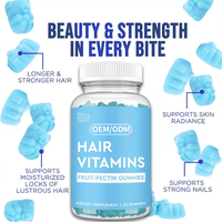 Gummies de vitamines pour les cheveux, la peau et les ongles, complément alimentaire pour la croissance des cheveux pour femmes