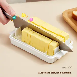 กล่องเก็บเนยพลาสติกใส แยกส่วนได้ สำหรับตัดเนยและชีส ใช้ในตู้เย็น - Product Image 3