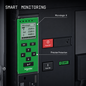 เบรกเกอร์อากาศ MasterPact MTZ1 แบบ 3P 4P 630A 800A 1000A 1250A 1600A ชนิดแบบยึดติดและแบบดึงออกได้ (Fixed Drawout Type) สวิตช์ ACB รุ่น MTZ108 MTZ116 - Product Image 2